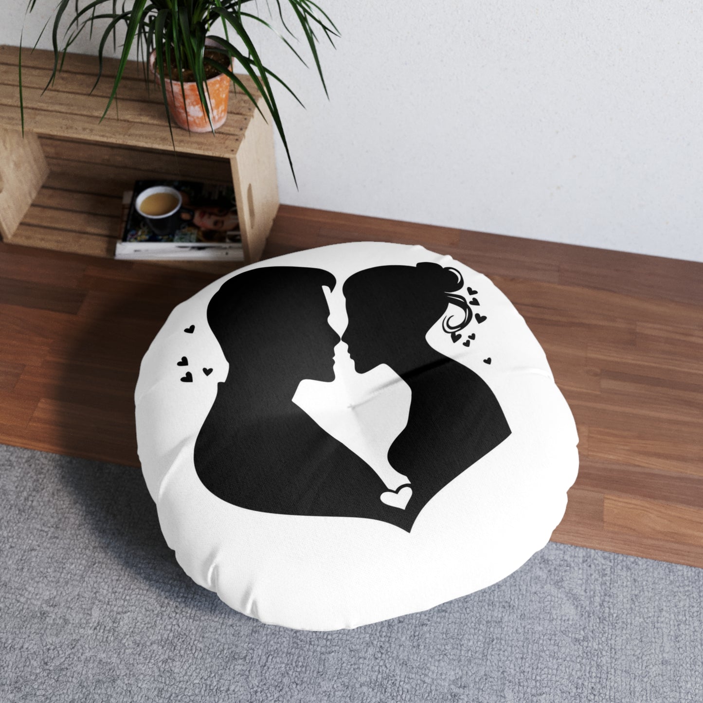 Tufted Floor Pillow, Round